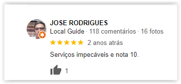 Avaliação Google